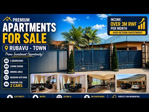 🔥 Prime Investment Opportunity – 3-Bedroom Apartments for Sale in Rubavu Town (Makoro) niheza cyane!