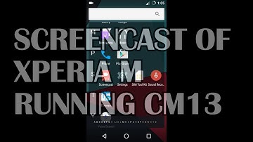 Cyanogenmod13 on Xperia M | Screencast