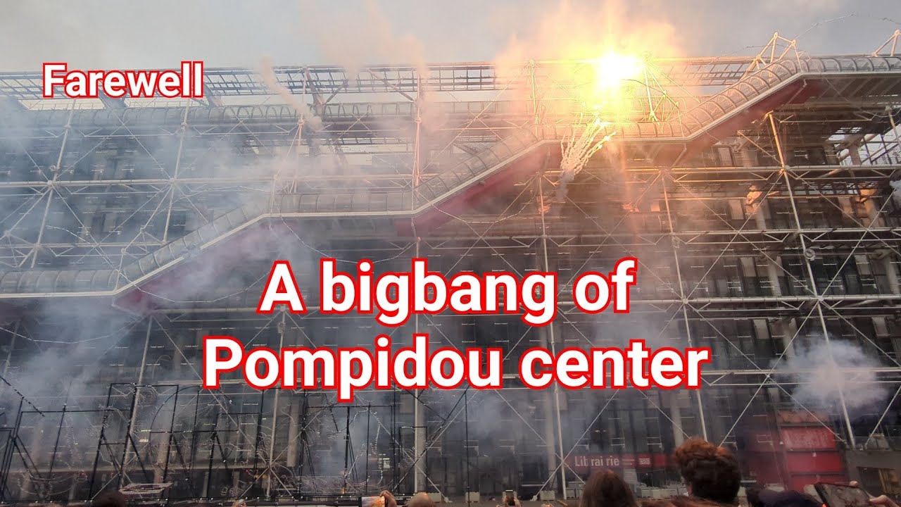 Fireworks at Pompidou center - The last farewell - Cai Guo-Qiang