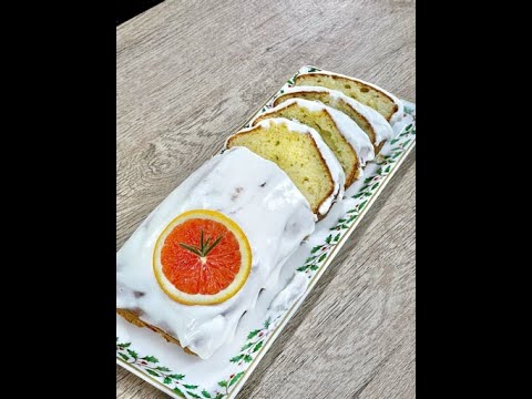 საახალწლო ფორთოხლის ნამცხვარი ნაღების სოუსით