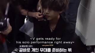 Kelelahan BTS Kim Taehyung selama konser