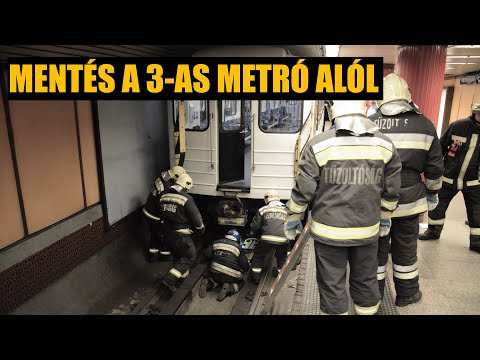 A metró alá esett egy férfi, a budapesti tűzoltók kimentették
