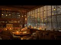 Rainy Night and 4K Cozy Coffee Shop ☕ Piano Jazz Music for Relaxing, Studying and Working