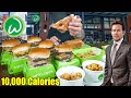 $125 Wahlburger Menu Challenge (10,100 CALORIES)|Whole Burger Menu