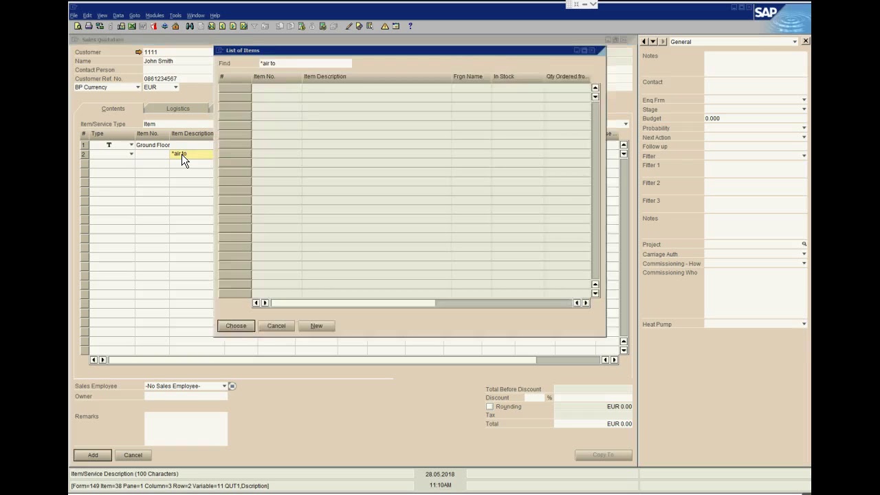 SAP B1 Sales Quotations YouTube