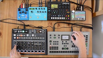 High energy jam w/ Elektron Analog Four MkII, Digitone, Arturia DrumBrute Impact, Zoia, Big Sky, Ola