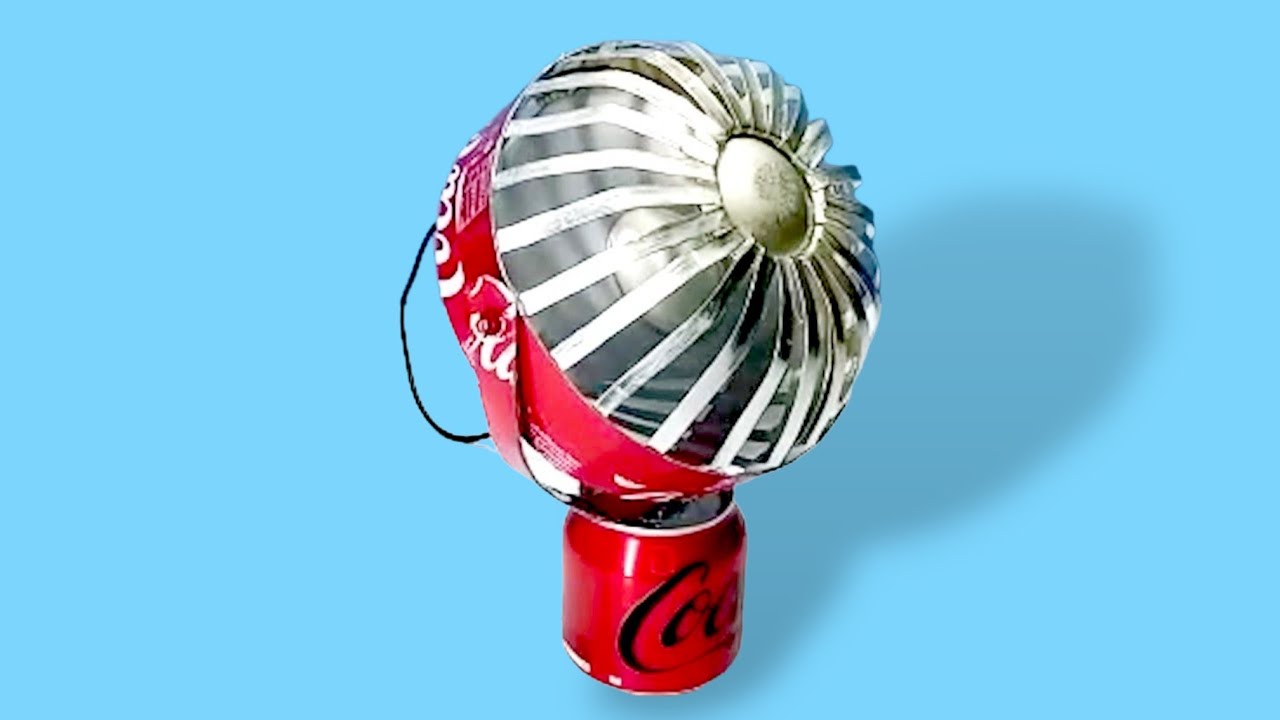 How To Make an amazing mini fan 360° strong airflow using recyclables