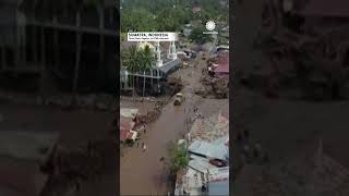 Deadly "Cold Lava" Flows From Volcano as Widespread Flooding Hits Indonesia