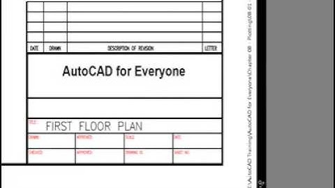AutoCAD Plot Stamp
