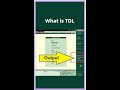 The capabilities of TDL language