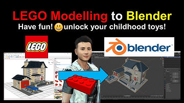 LEGO to Blender (LeoCAD)