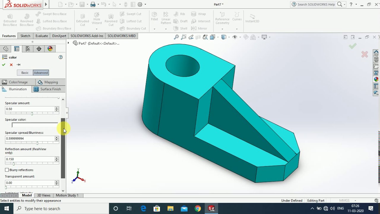 SolidWorks Tutorial For Beginner Use of Rib Command Exercise4