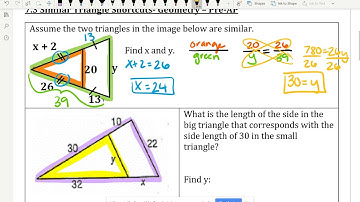 7.3 Similar Triangle Shortcuts Part 1