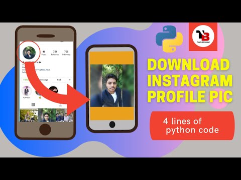 Download Instagram Profile Pic Of Any User Using 4 Lines Of Python Code | Python Micro Project
