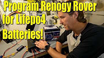 How to program the Renogy Rover 30A for a Lifepo4 Battery