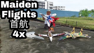 Dayvid's 4x EDF Maidens 首航 in one day