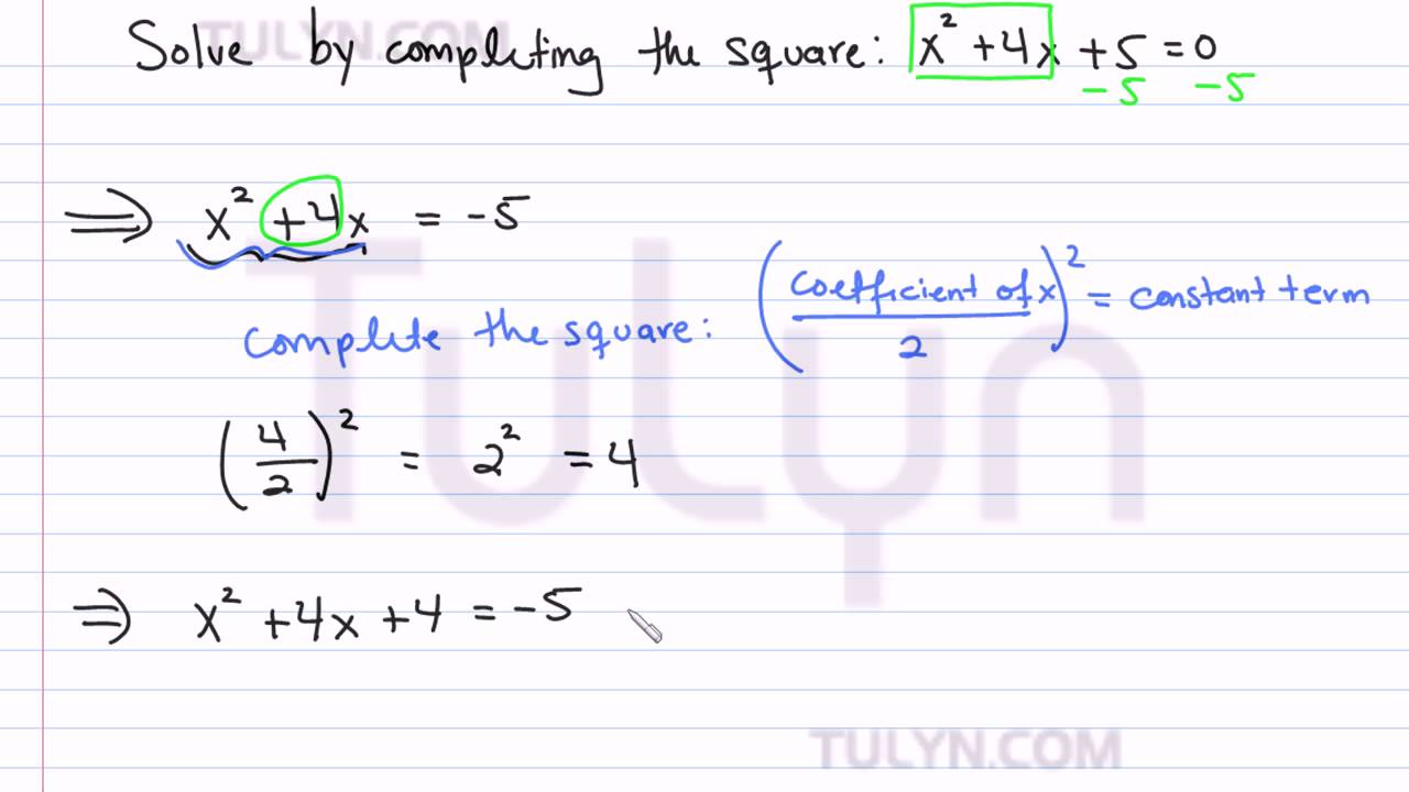 completing the square 4 - YouTube