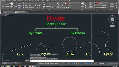 Divide Command In AutoCAD In Hindi