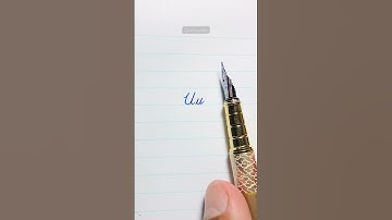 how to write letter (U) in cursive writing #cursivewriting #handwriting #shortsvideo #viral #shorts