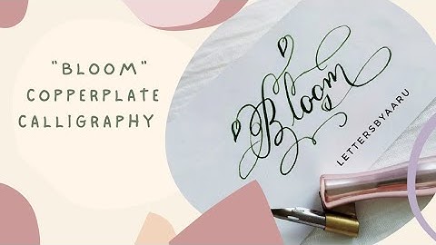 Pointed Pen Calligraphy