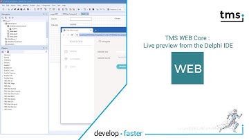 TMS WEB Core : Live preview from the Delphi IDE