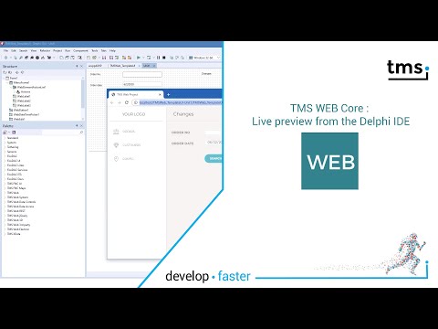 TMS WEB Core : Live preview from the Delphi IDE