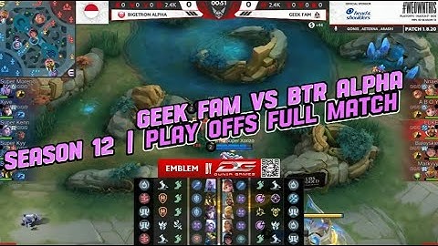 GEEK FAM VS BIGETRON ALPHA | PLAYOFFS FULL MATCH