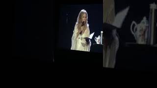 Barbra Streisand at MSG singing “Who is this clown?”