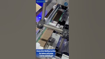 Stamp Duty Labeling Machine for Tobacco Oil Carton | E Liquid E Cigarette VAPE Juice Labeling