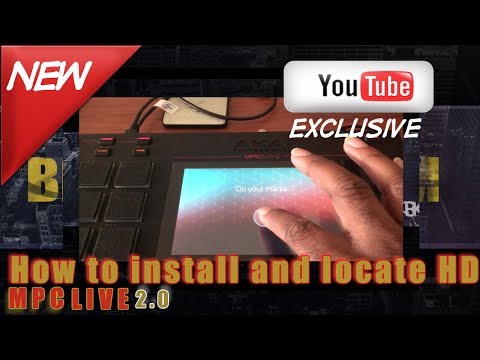How to install and locate external drive on MPC Live | MPC 2 0 software