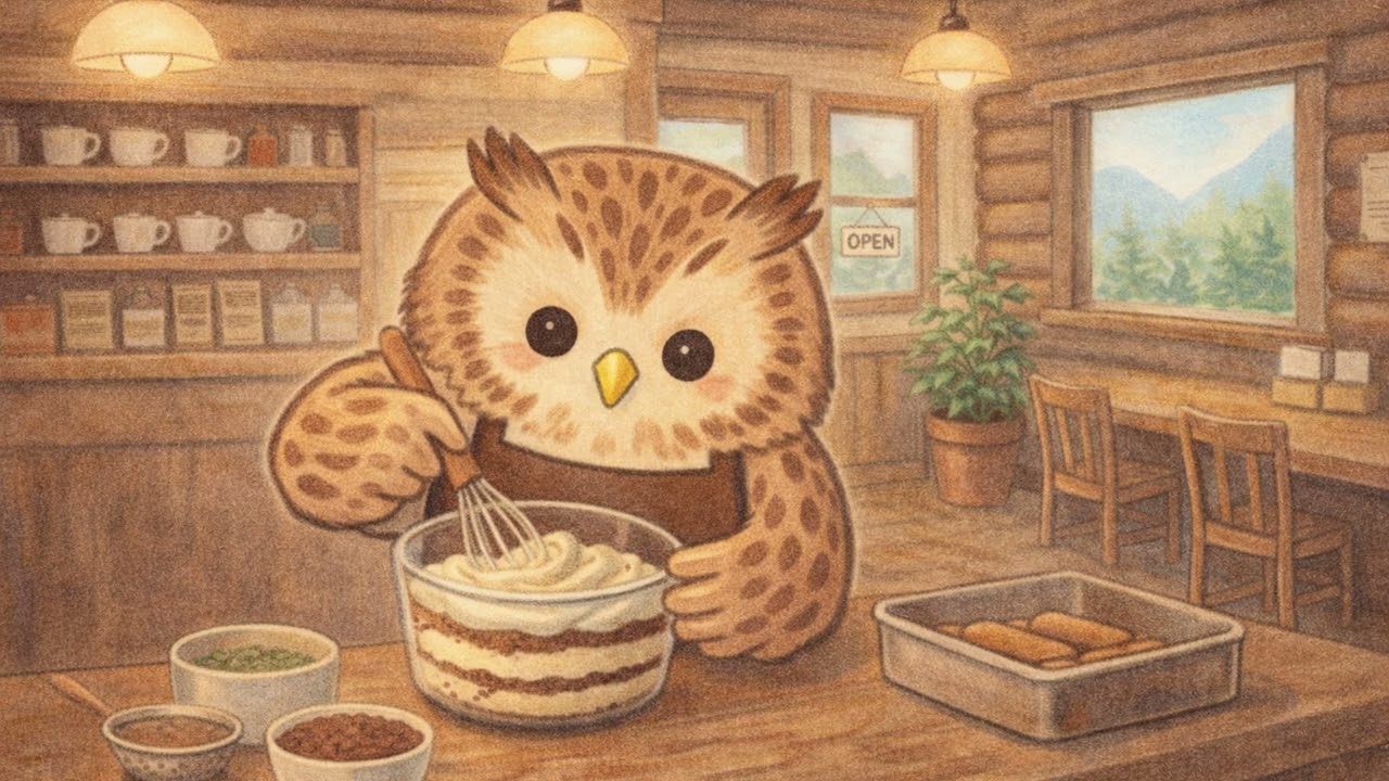 [playlist] 티라미수 한 조각, 오늘은 조금 달콤하게｜부보의 산장 카페 🍰 