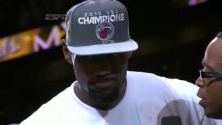 LeBron James Receives the 2012 Finals MVP