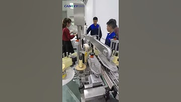 Semi Automatic Labeling Machine for Square Bottles #shorts