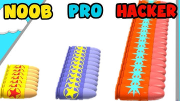 NOOB vs PRO vs HACKER | In Bullet Stack | Levels 35-48 | B8 Gamer