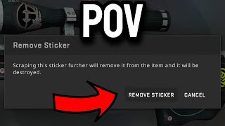 POV: You try to scrape stickers in CSGO...