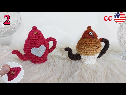 إبريق شاي عسل كروشيه الجزء 2 باترون مكتوب         2  