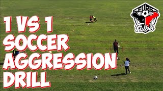 Soccer Aggression Drill #1 - Aggression and Possession