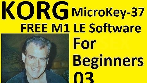 Korg M1 LE Software For Beginners, Selecting a Sound, #3