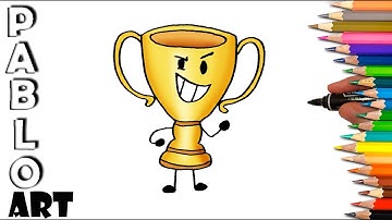 How to draw Trophy from Inanimate Insanity | Learn to Draw step by step