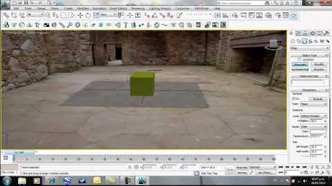 3ds max tutorial # 5 (Matte shadow and Vray light)