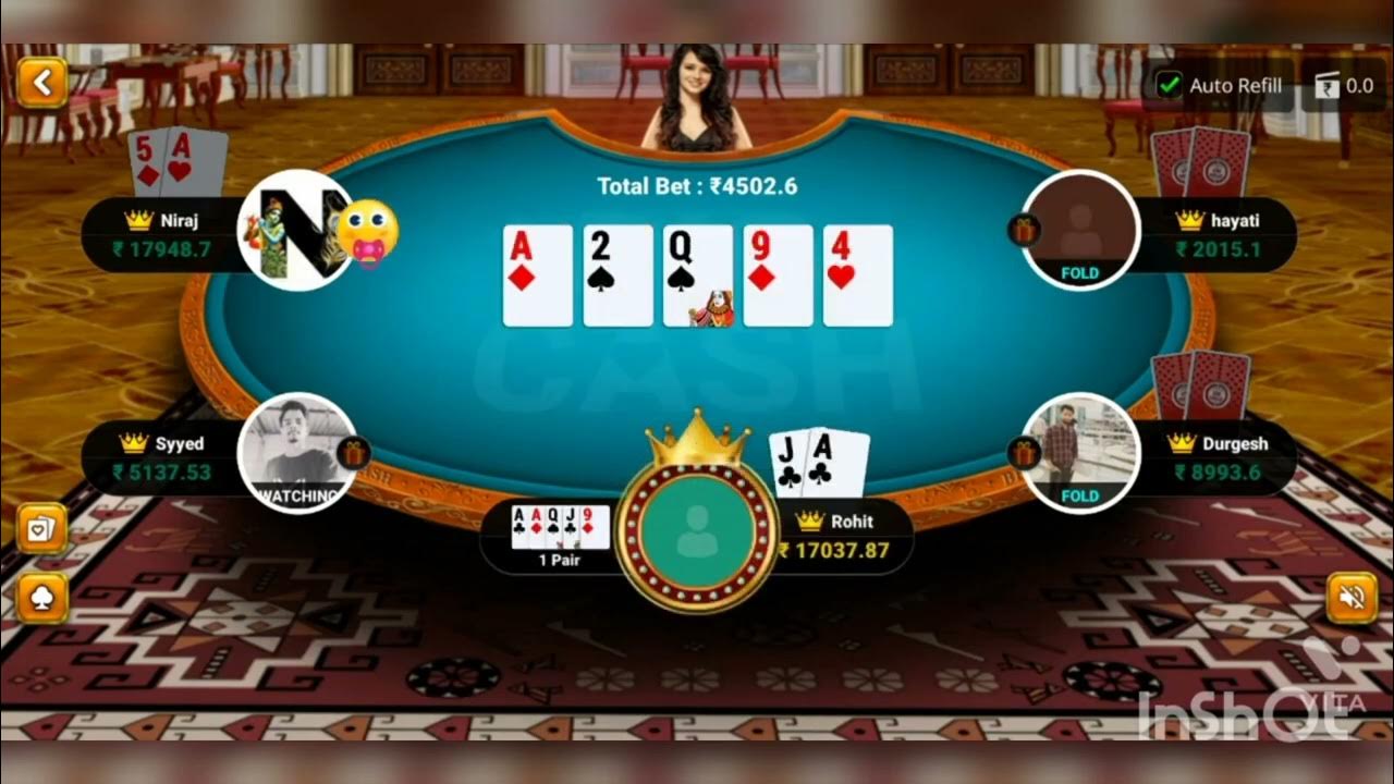 20k Table 12213 Rs Big Pot Game Play Big Cash Poker YouTube