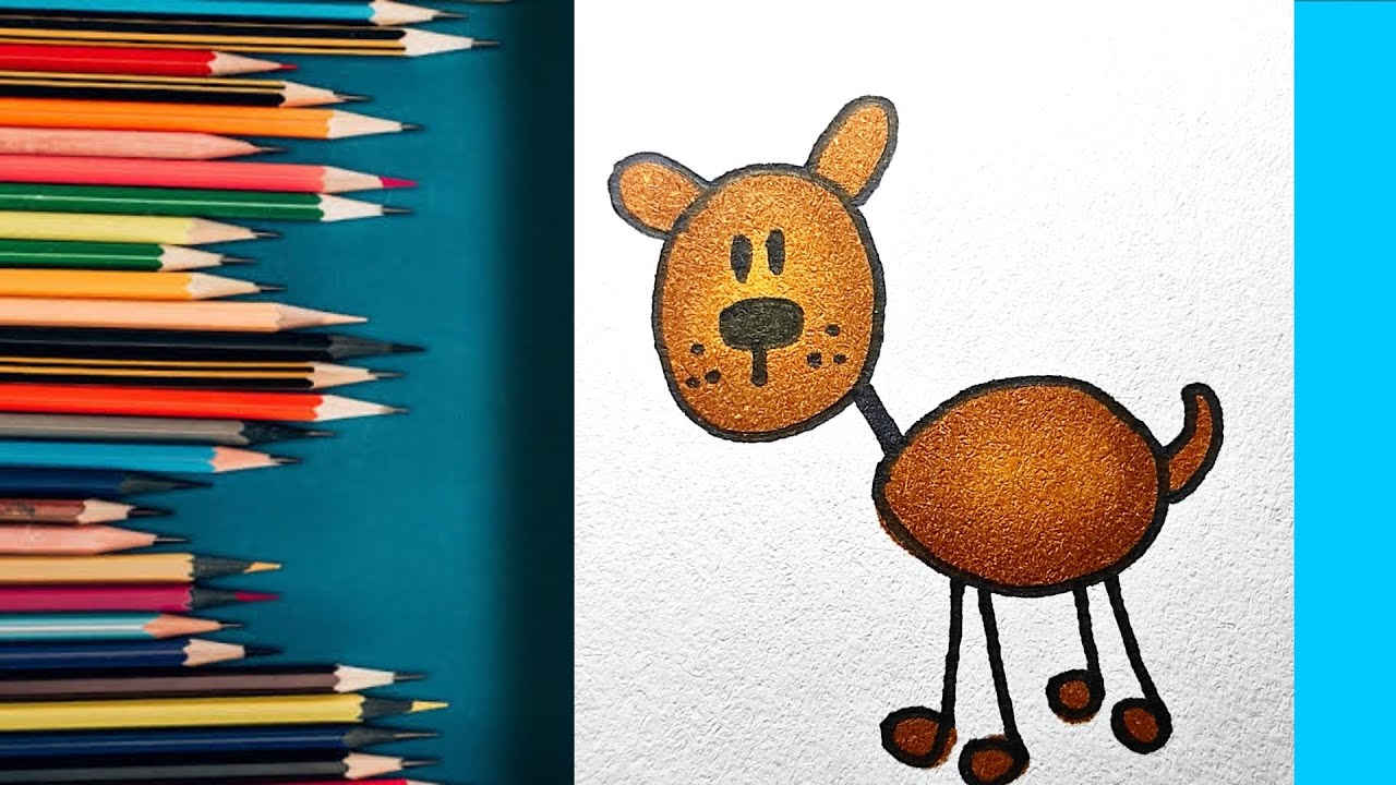 how to draw a cute dog || Step-by-Step Drawing Tutorial for Beginners ...