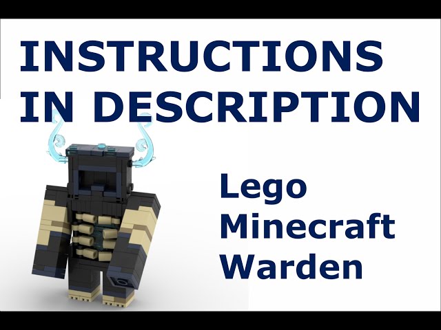 Lego Minecraft Warden Tutorial 