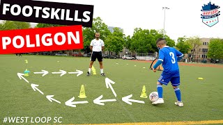 Footskills Poligon. Improve your Footwork and Ball Mastery with these Simple Drills ⚽