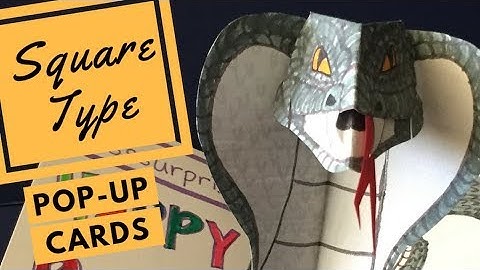 Pop-up Cards Tutorial - The V-Fold Stand (Swing Arm)