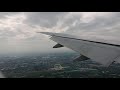 日本航空 バンコク スワンナプーム 国際空港着陸 アナウンス入　海側から進入　JAL Landing at Bang Kok International Airport