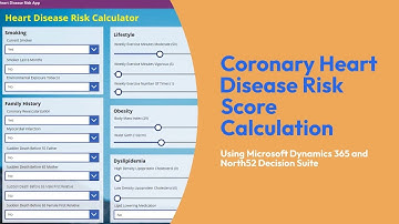 Coronary Heart Disease Risk Score - North52 Business Rules Engine for Microsoft Dynamics 365