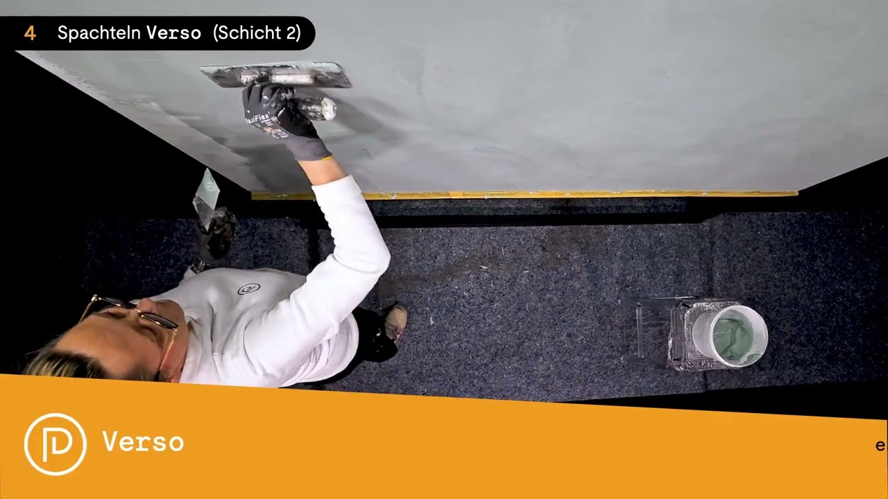4. Spachteln Verso (Schicht 2)