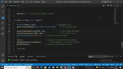 Drawing house with source code | Computer Graphics Project using OpenGL C++