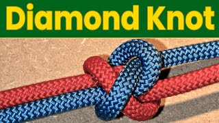 The Diamond or Lanyard Knot | For Paracord and soft Shackles